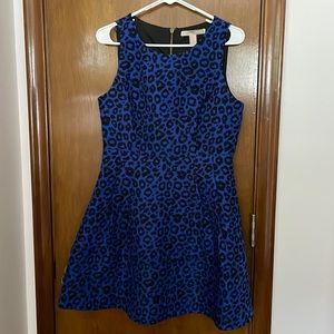 Forever 21 Blue Leopard Mini Dress